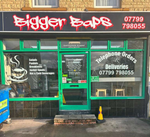bigger baps sandwich shop Bedminster contact us
